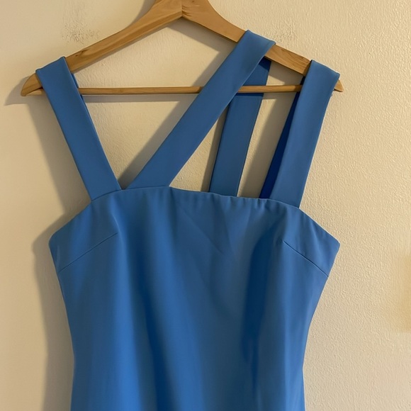 Cushnie Et Ochs The River Bandage Strap‎ Gown Women’s Size 8 Column Twill Blue - Picture 5 of 13